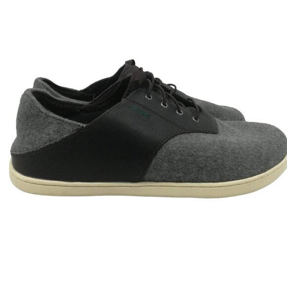 Olukai Nohea Moku Hulu Gray Mens Sneakers Size 9 Slip On Brown Barefoot Comfort main image 9